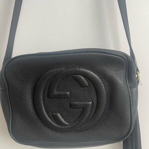 Gucci Black Leather Crossbody Bag